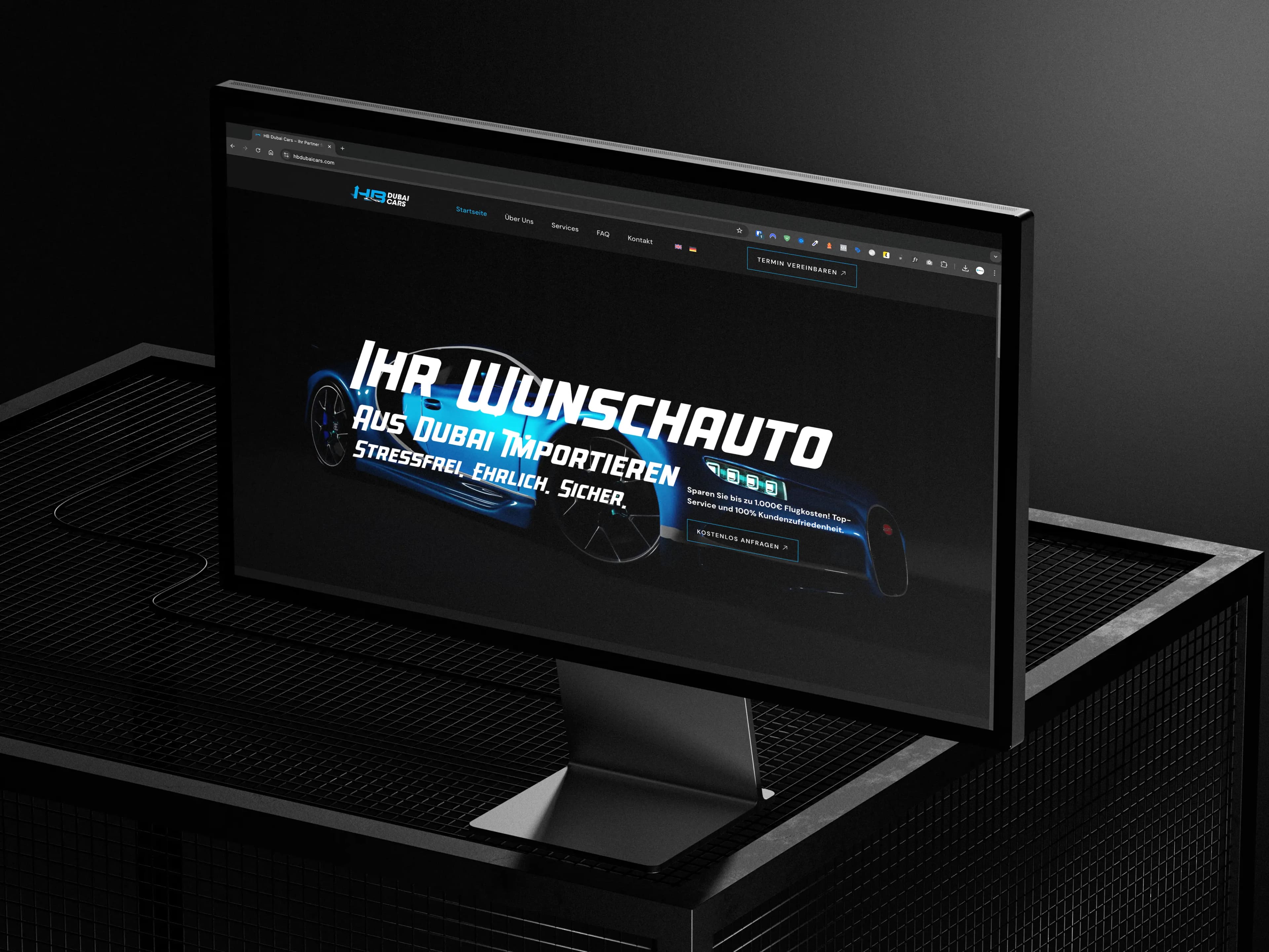 HB Dubai Cars Laptop-Mockup