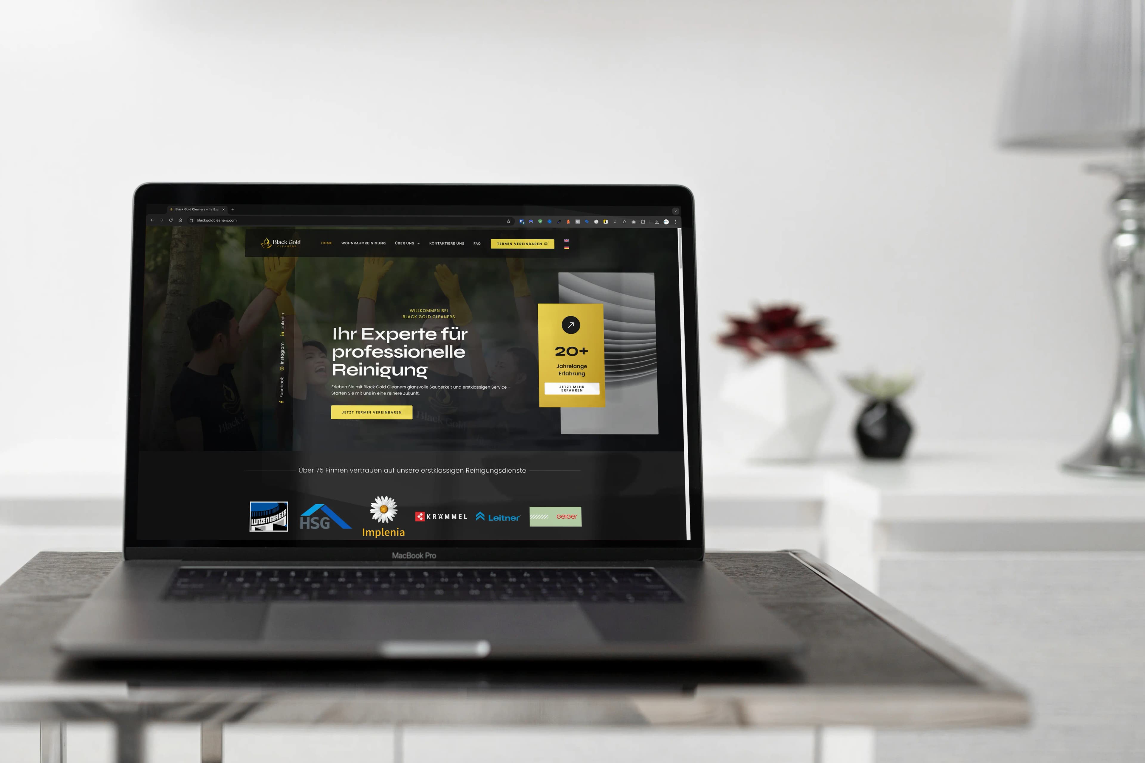 Black Gold Cleaners Laptop-Mockup